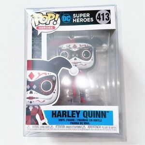 New In Box - Harley Quinn Pop! Super Heroes Dia De Los Muertos Funko 413 Batman